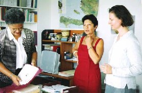 Michèle Pierre-Louis, Sonia Fayman et Marianne Faurobert.